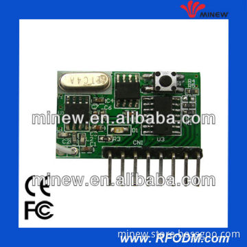 433.92Mhz wireless rf ask receiver module with learning code